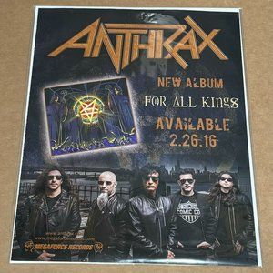 ANTHRAX - FOR ALL KINGS - 2016 Promo Print Advertisement